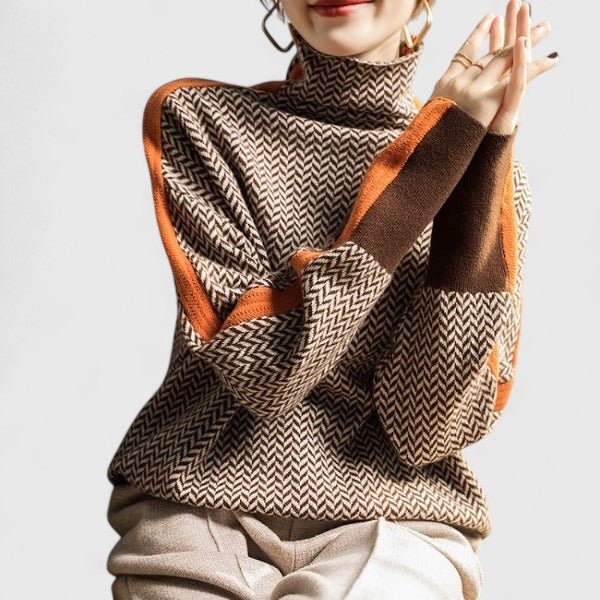 Women's Oversized Wool Turtleneck Sweater