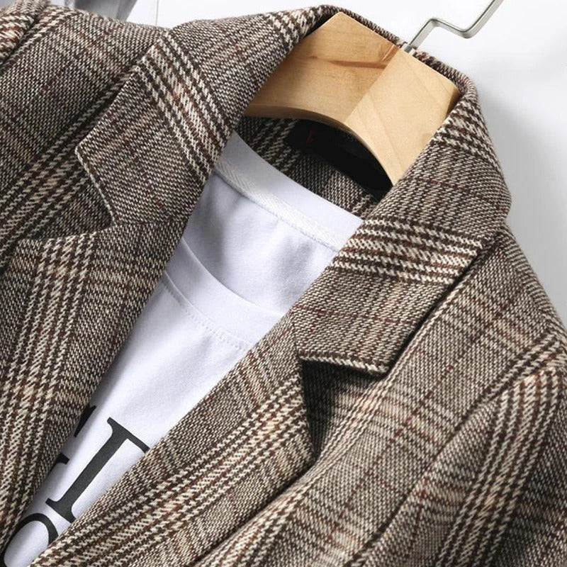 Sienna Women's Checked Wool Blazer 5