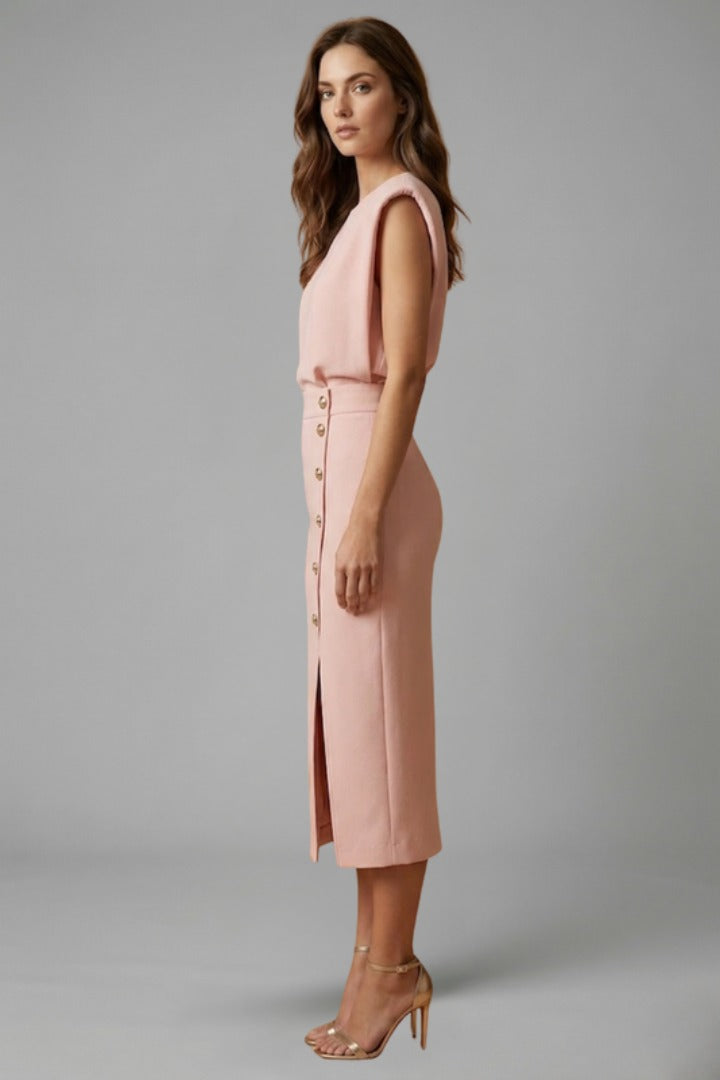 Sleeveless Cocktail Midi Dress
