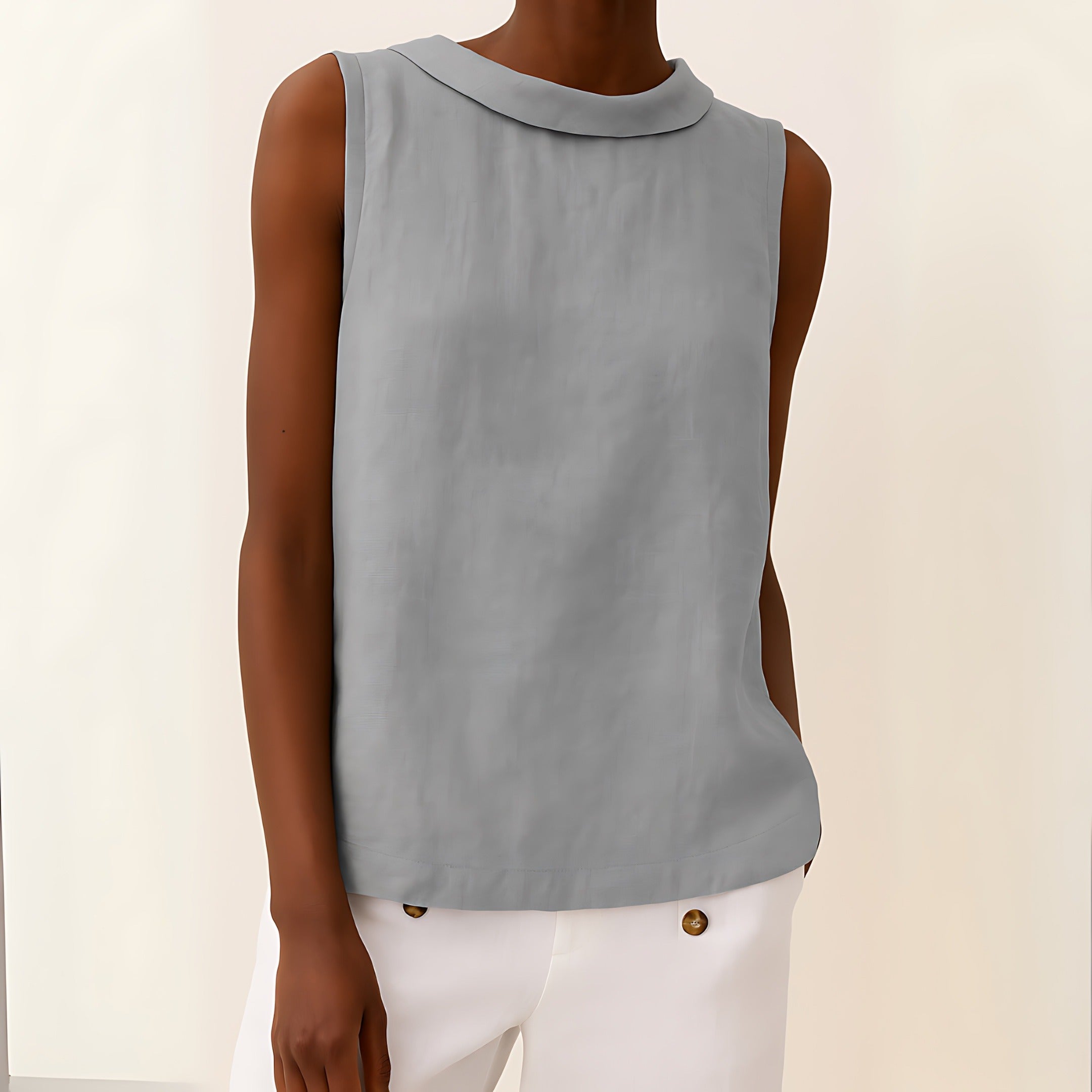Sleeveless Work Blouse
