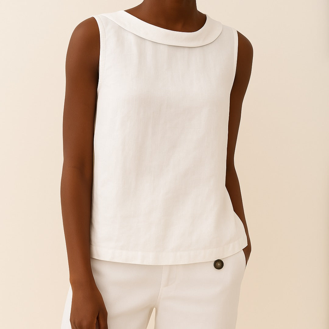 Sleeveless Work Blouse