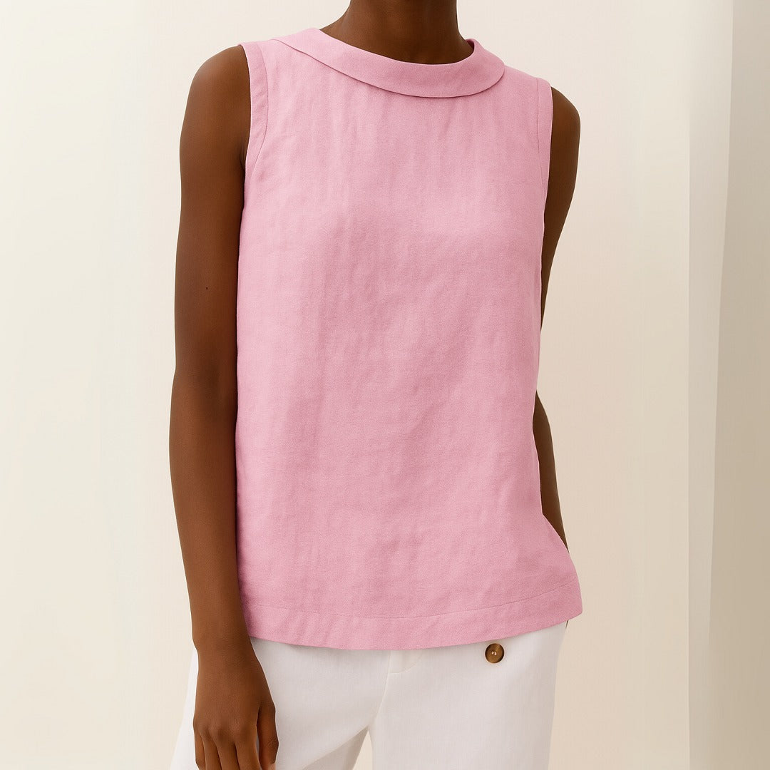 Sleeveless Work Blouse