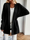 Women's Oversized Knit Cardigan - Black