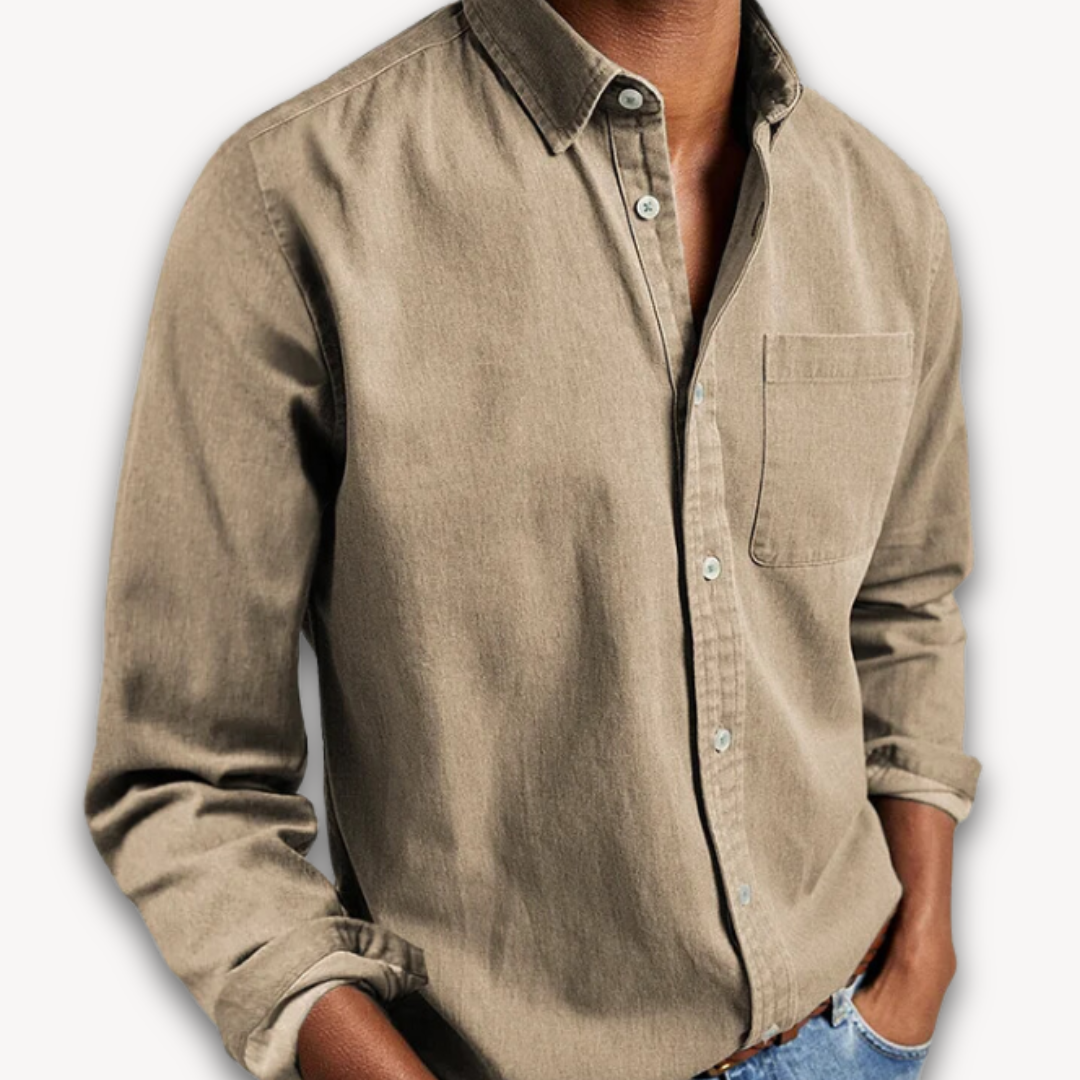Spencer Men's Cotton Long Sleeve Shirt 5