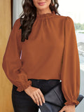 Women's Chiffon Work Blouse - Orange