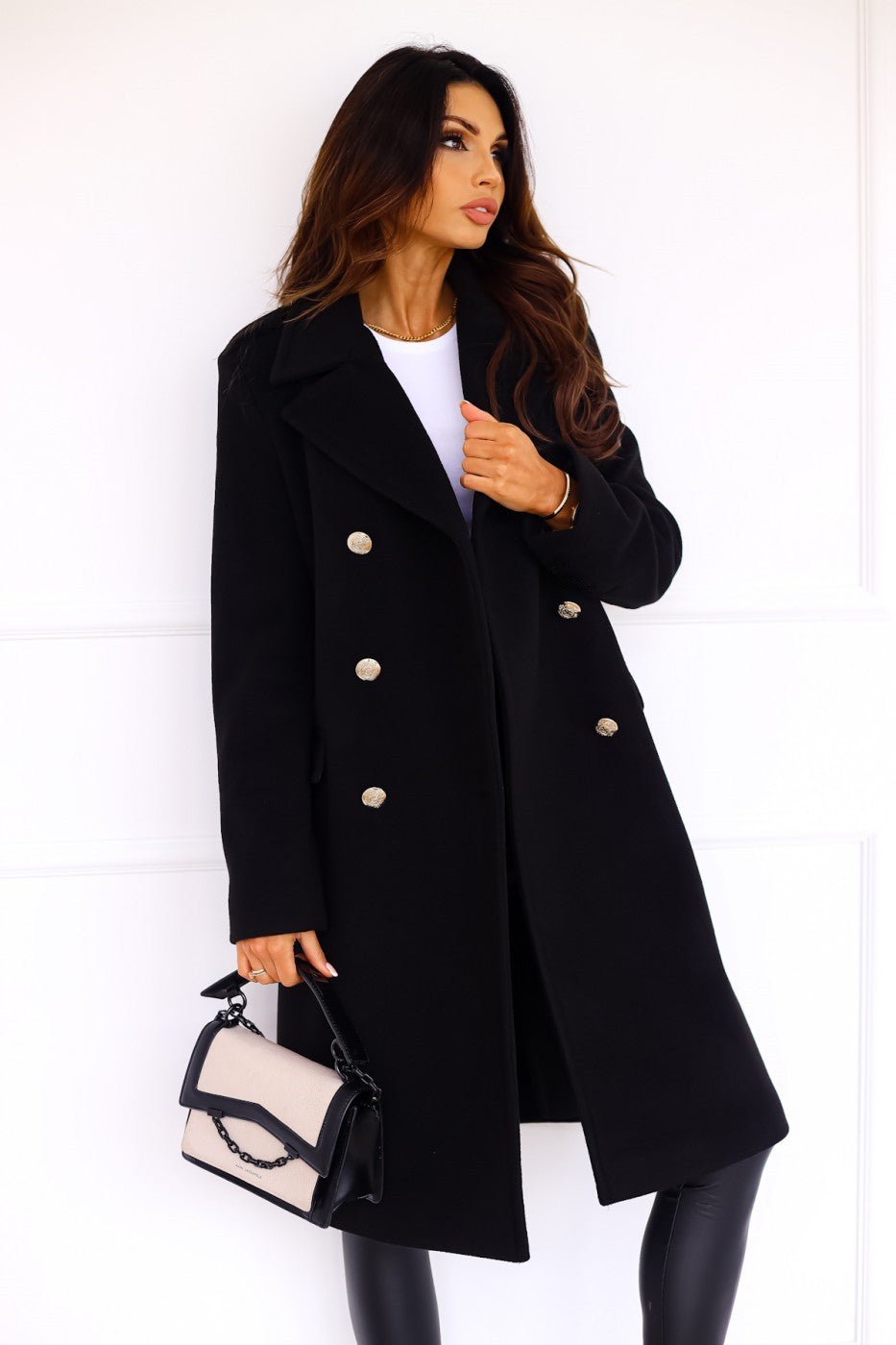 Women's Double-Breasted Wool Coat