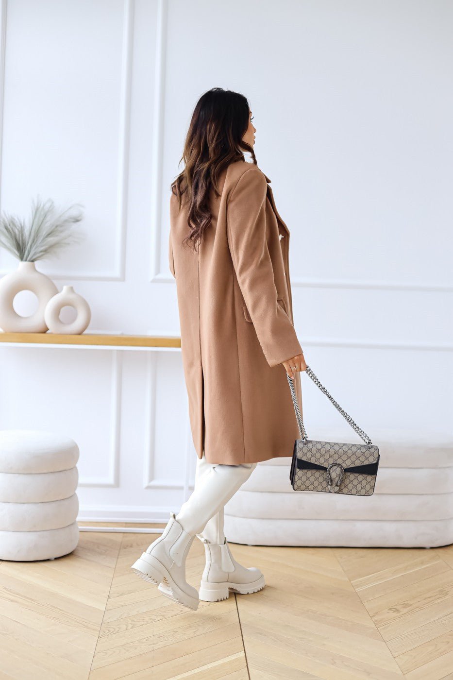 Women's Double-Breasted Wool Coat