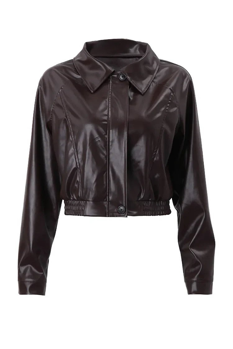 Women's Faux Leather Moto Jacket