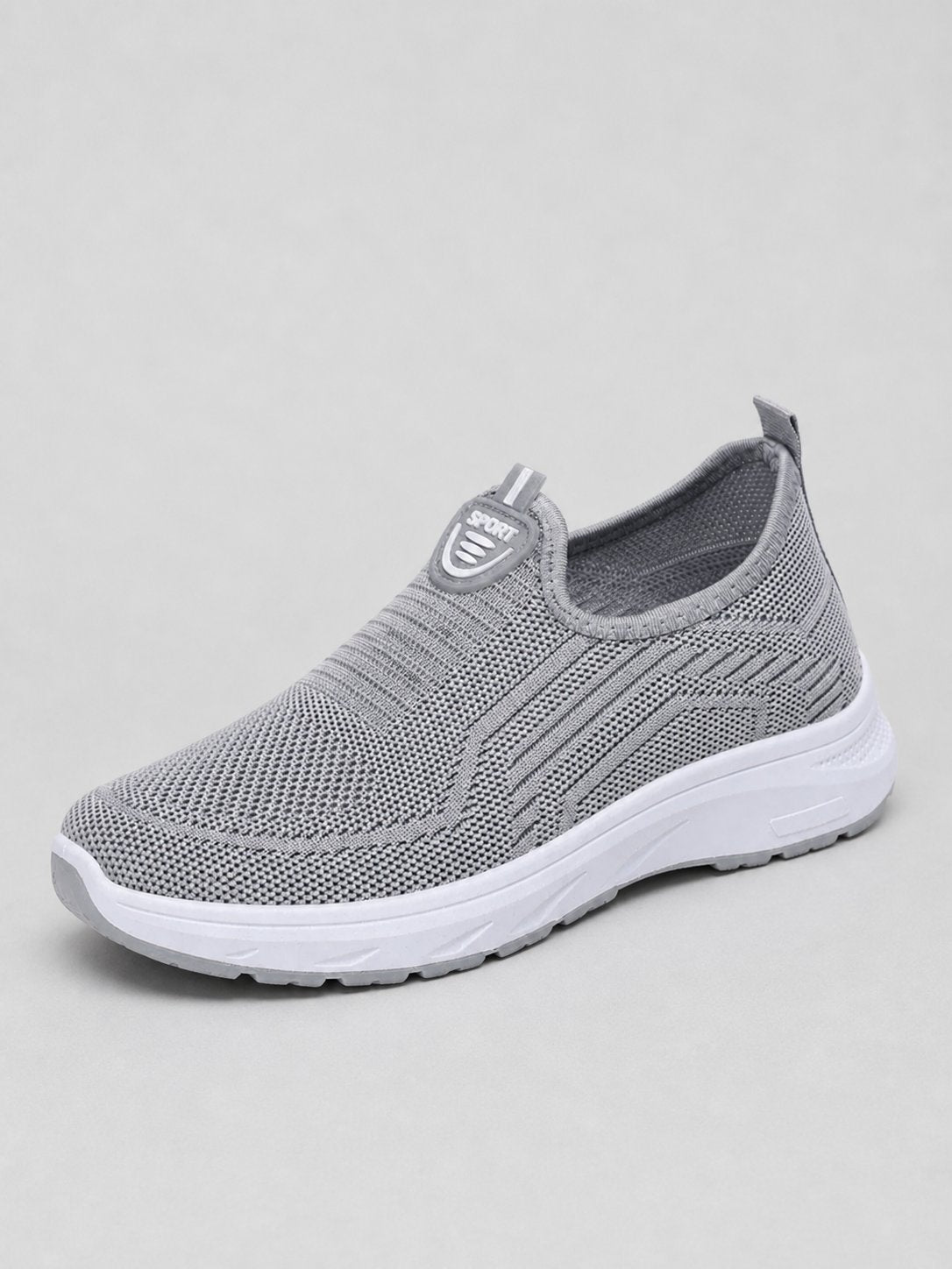 Women's Knit Slip-On Sneakers - Grey