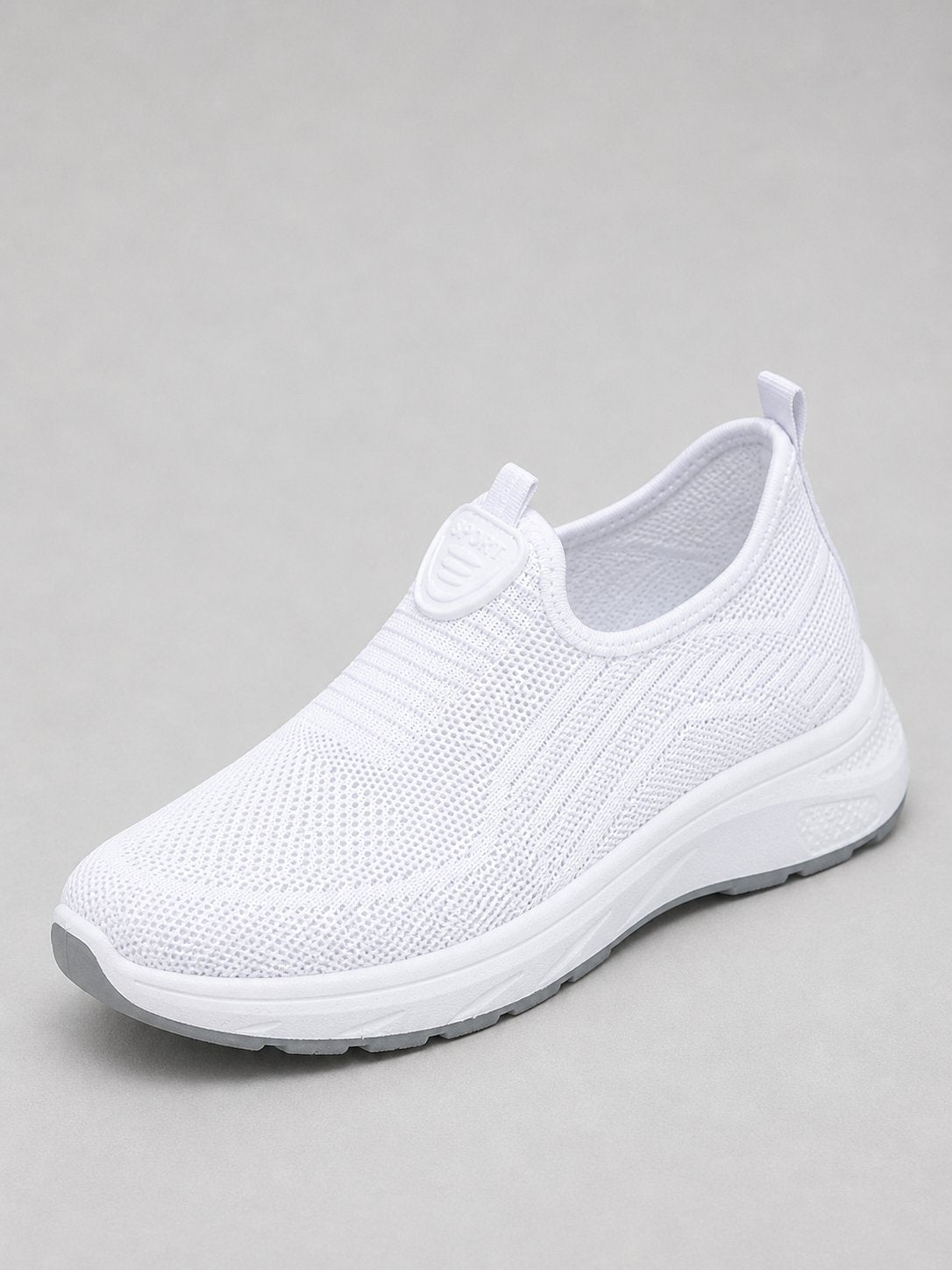 Women's Knit Slip-On Sneakers - White