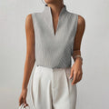 Women's Striped Work Blouse - Gray