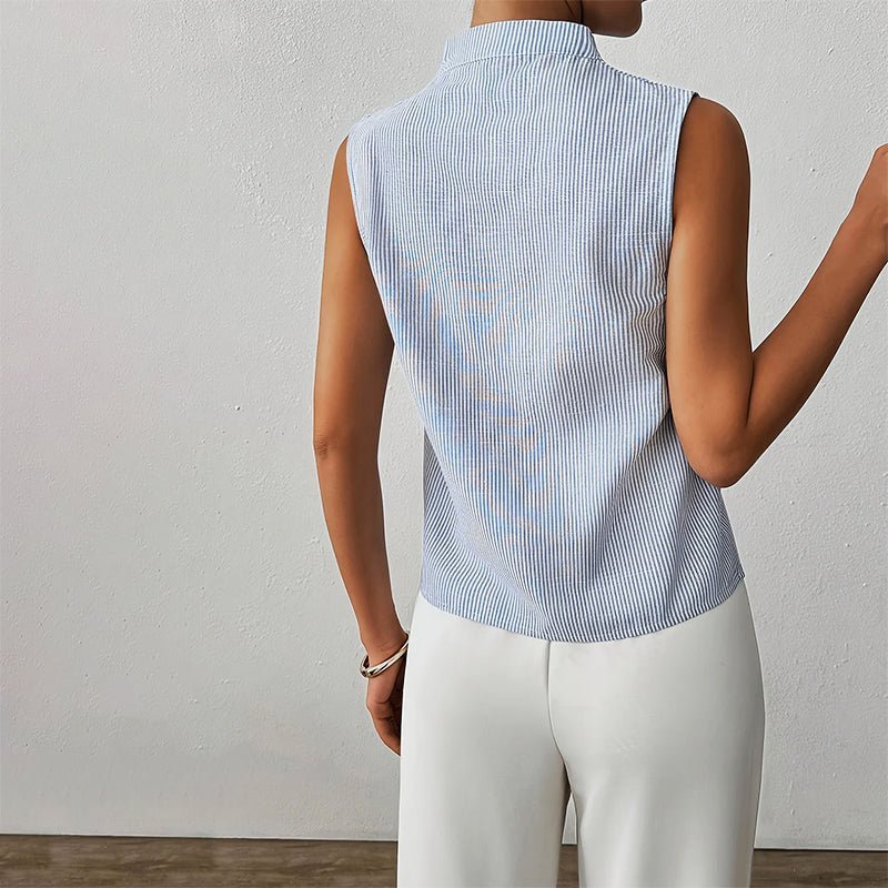 Women's Striped Work Blouse