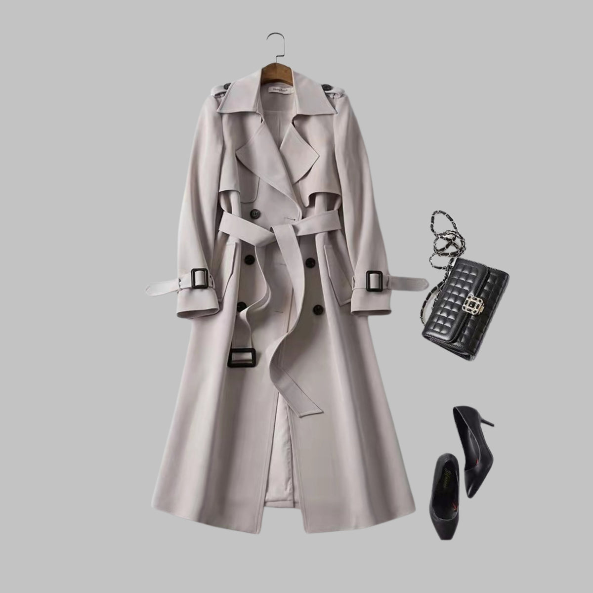 Women's Trench Coat - Khaki
