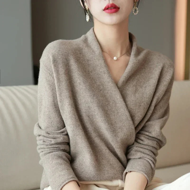 Stella Women's Wool Wrap Sweater 1
