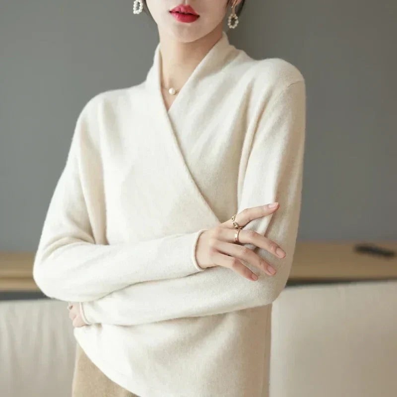 Stella Women's Wool Wrap Sweater 4