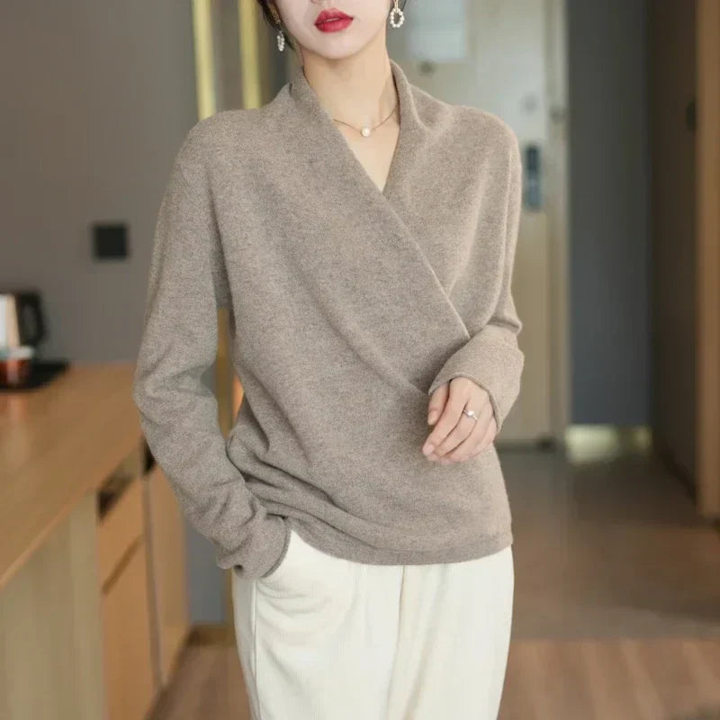Stella Women's Wool Wrap Sweater 5