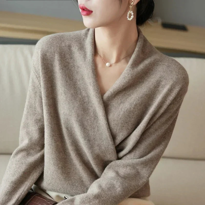 Stella Women's Wool Wrap Sweater 6