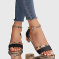 Tessa Women's Ankle Strap Block Heel Sandals 1