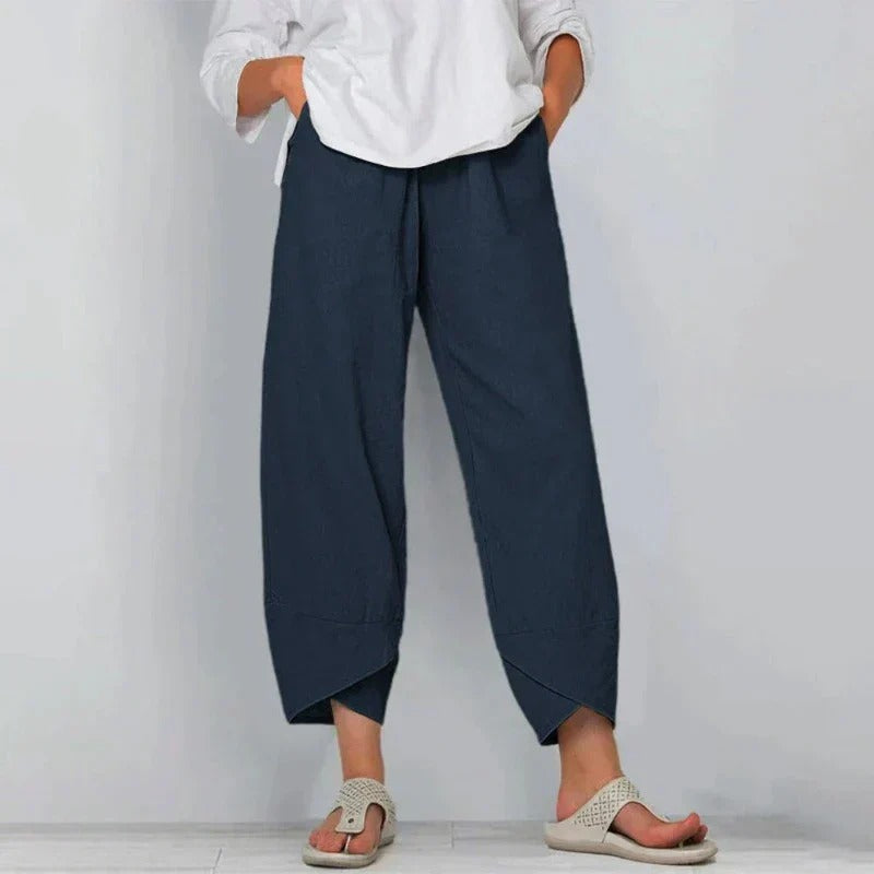 Tessa Women's Relaxed Fit Wide Leg Trousers 1