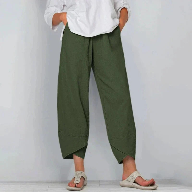 Tessa Women's Relaxed Fit Wide Leg Trousers 3