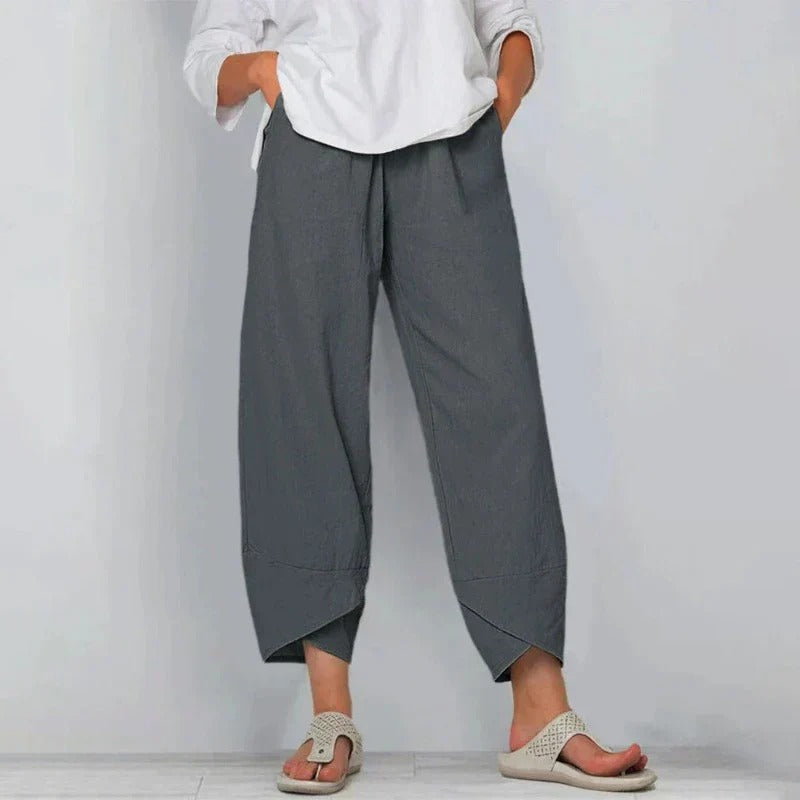 Tessa Women's Relaxed Fit Wide Leg Trousers 5