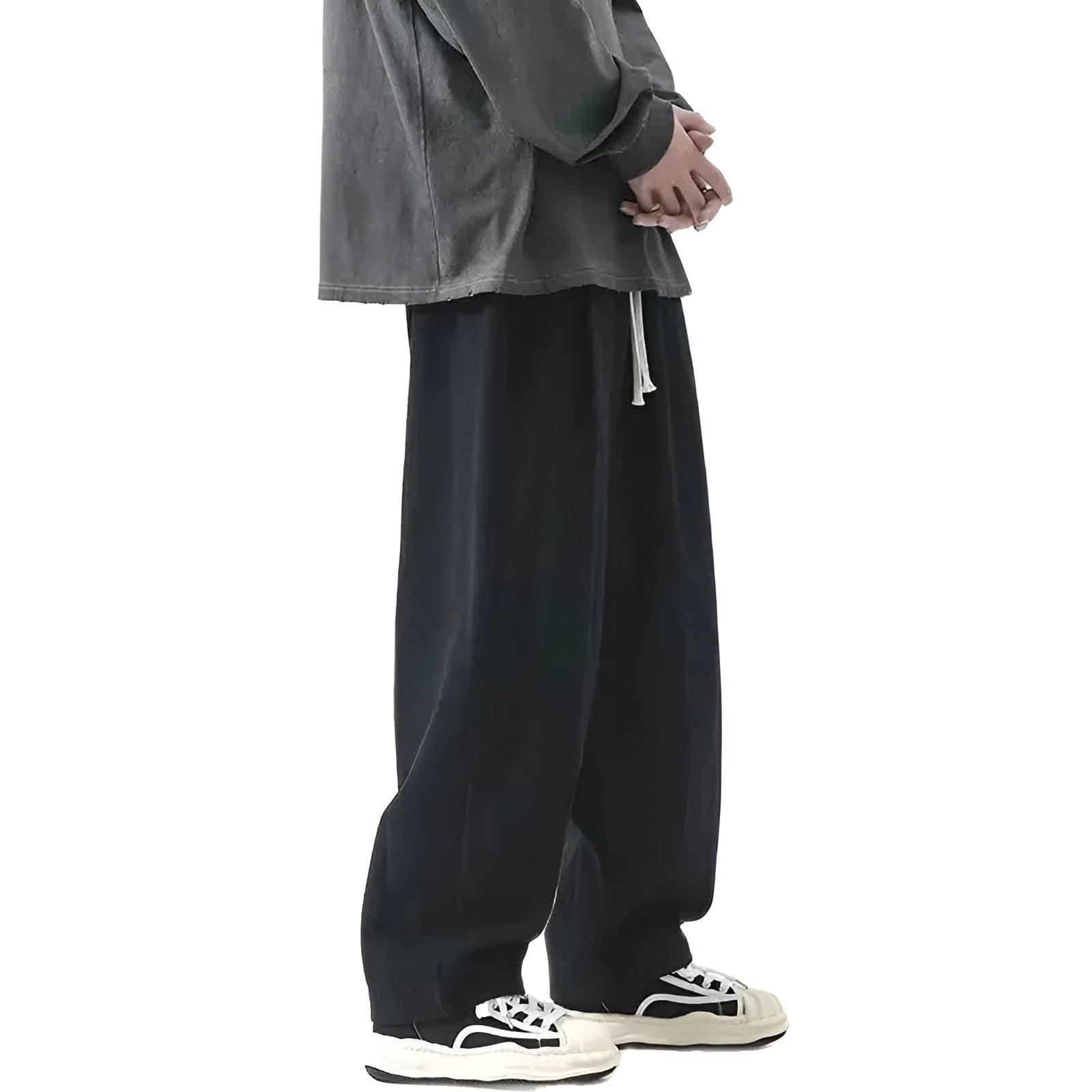 Theodore Men's Wide Leg Cotton Trousers 3