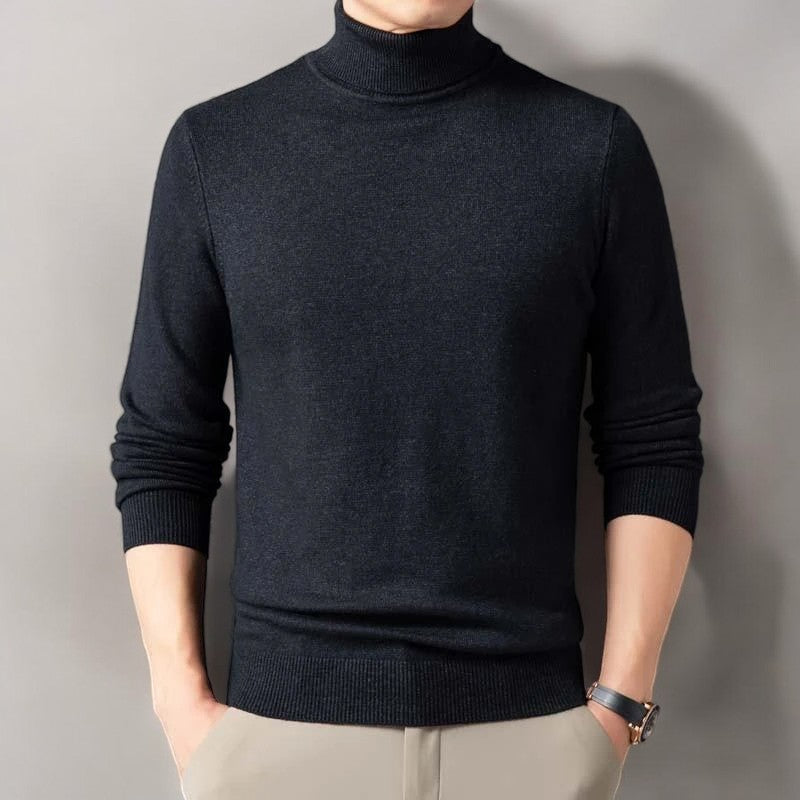 Theodore Men's Wool Turtleneck Sweater 2