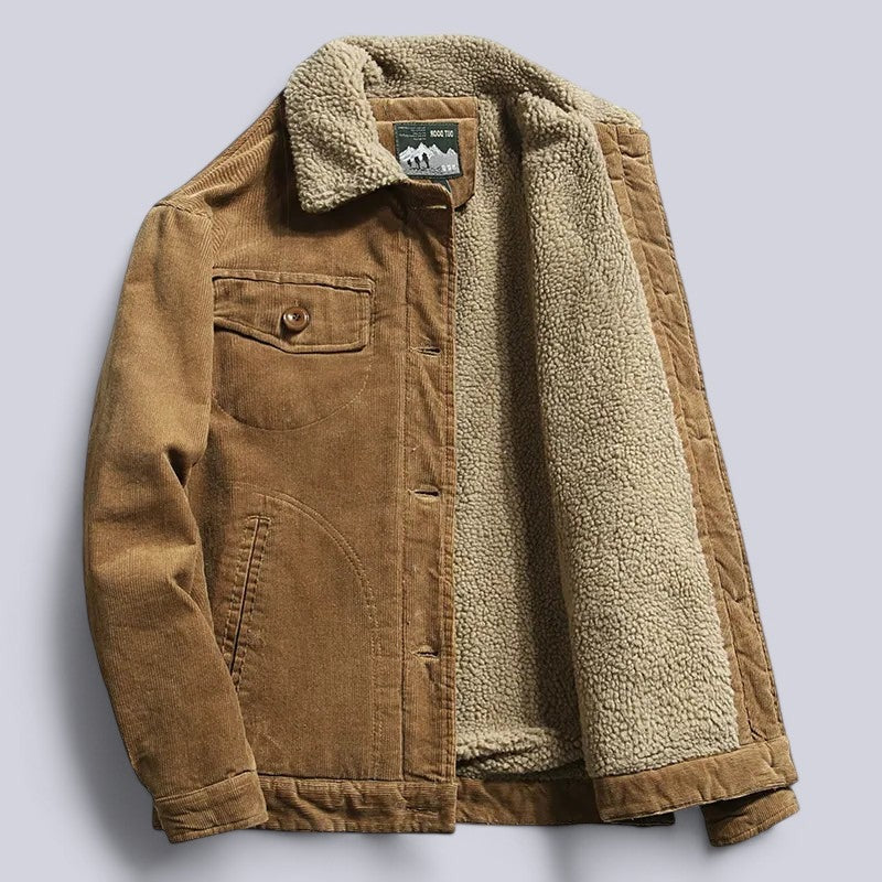 Tristan Men's Fleece Lined Corduroy Jacket 1