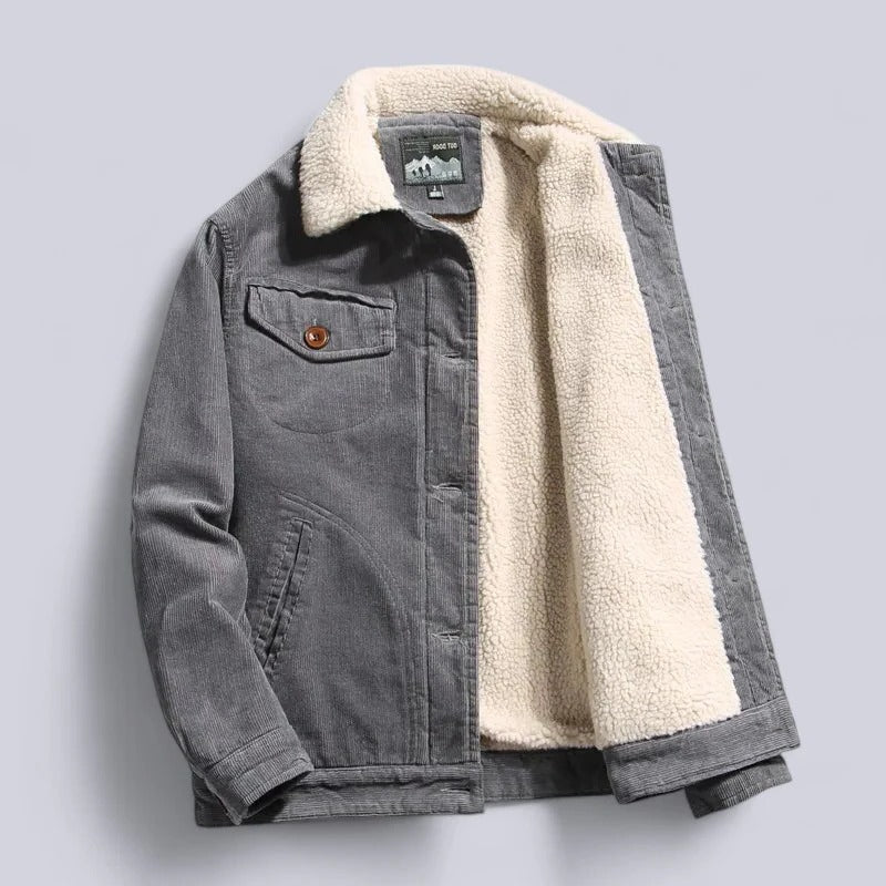 Tristan Men's Fleece Lined Corduroy Jacket 3