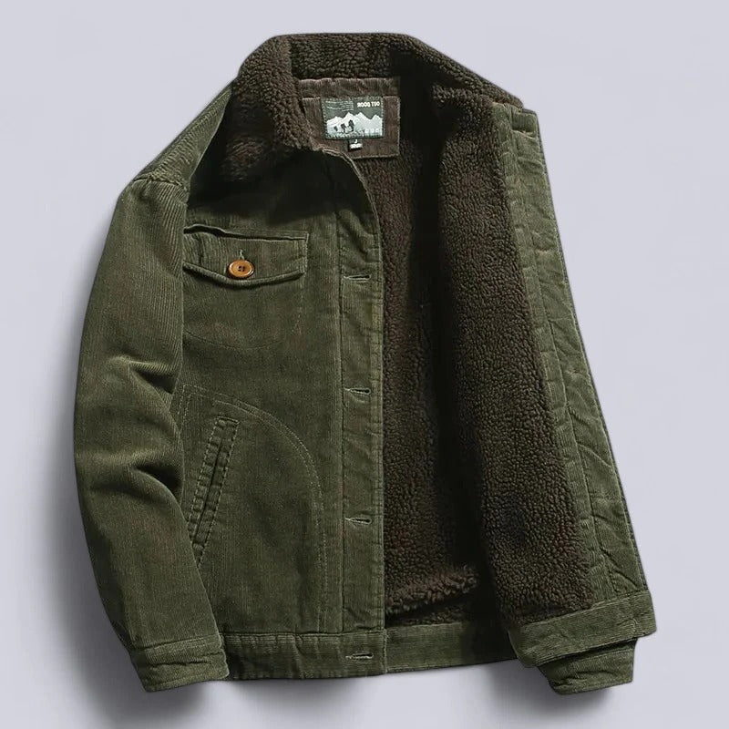 Tristan Men's Fleece Lined Corduroy Jacket 4