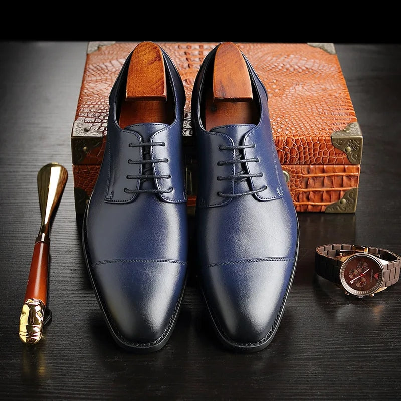 Victor Men's Leather Oxford Shoes 6