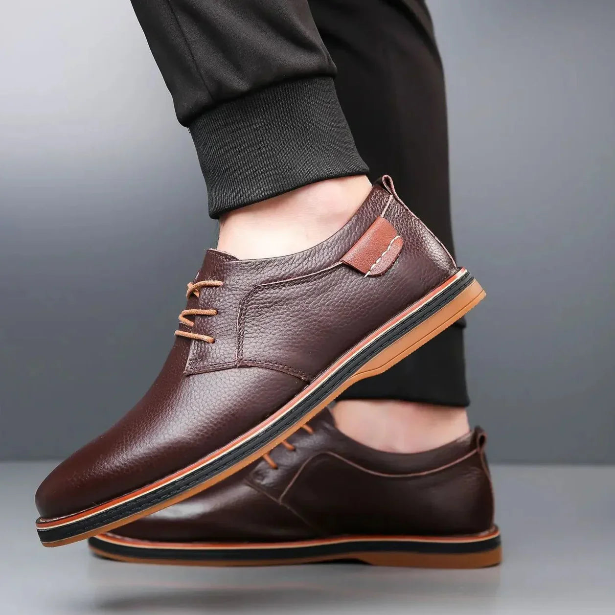 Vincent Men's Leather Lace Up Oxford Shoes 1