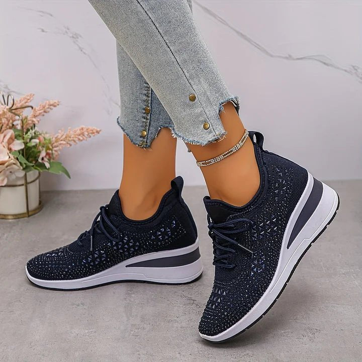 Women's Knit Platform Sneakers