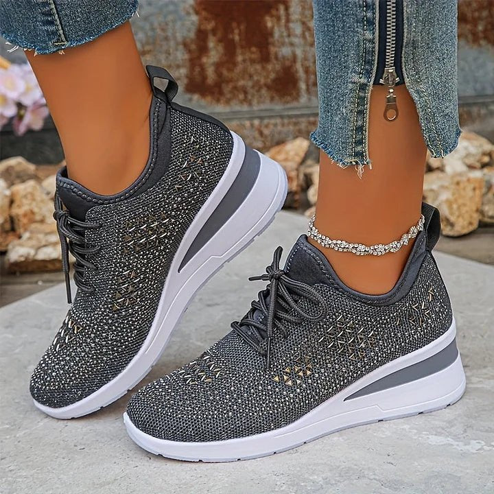 Women's Knit Platform Sneakers