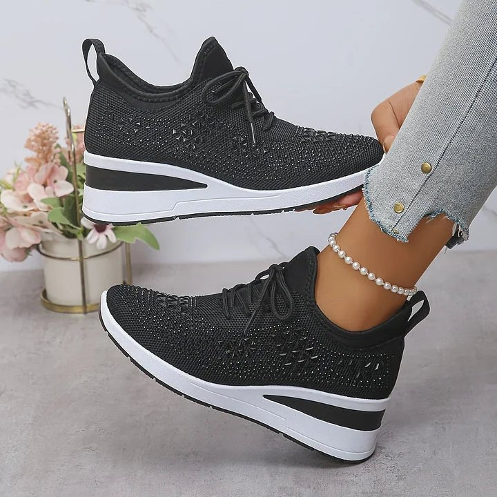 Women's Knit Platform Sneakers