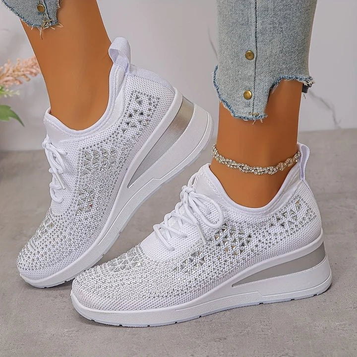 Women's Knit Platform Sneakers