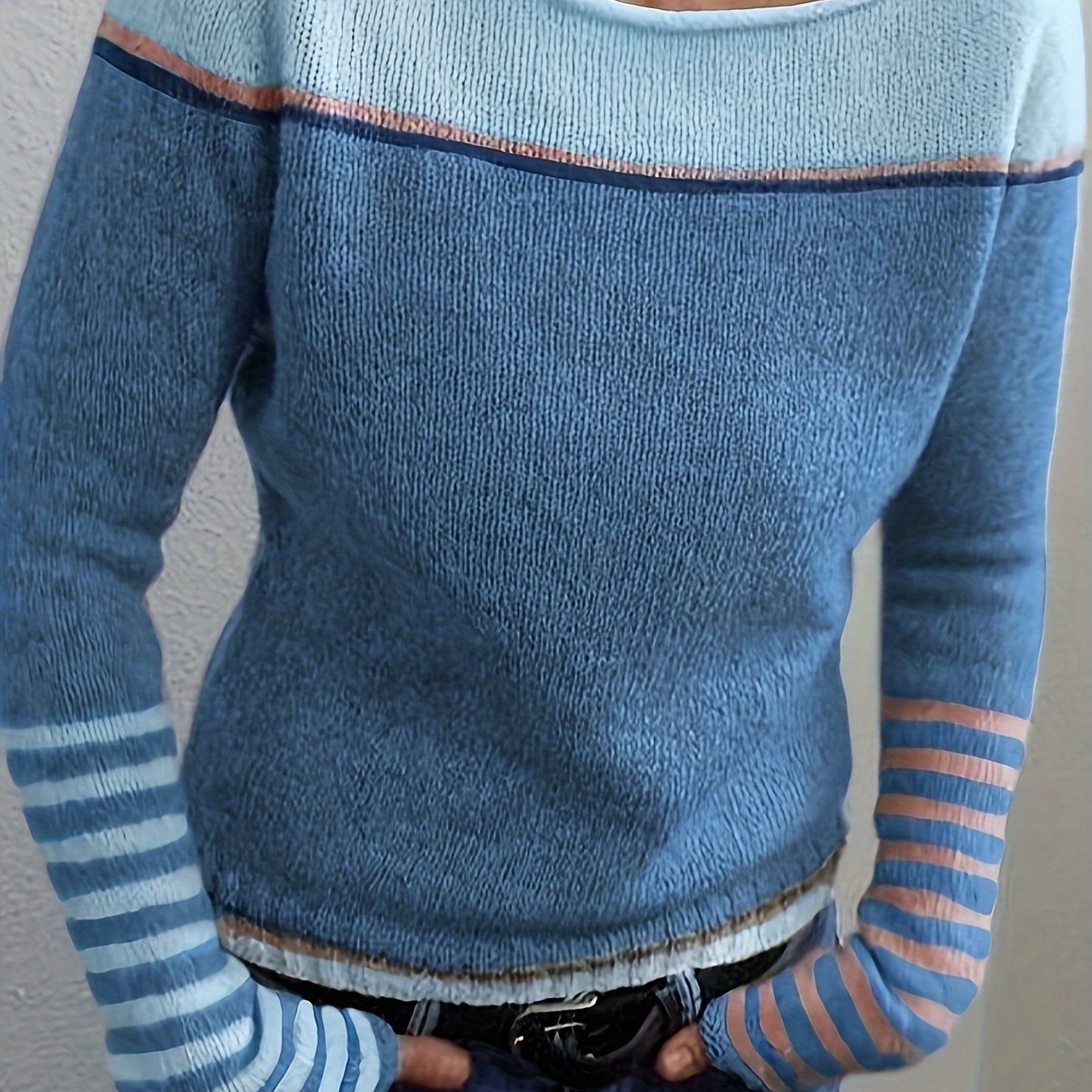 Women's Knit Sweater - Blue