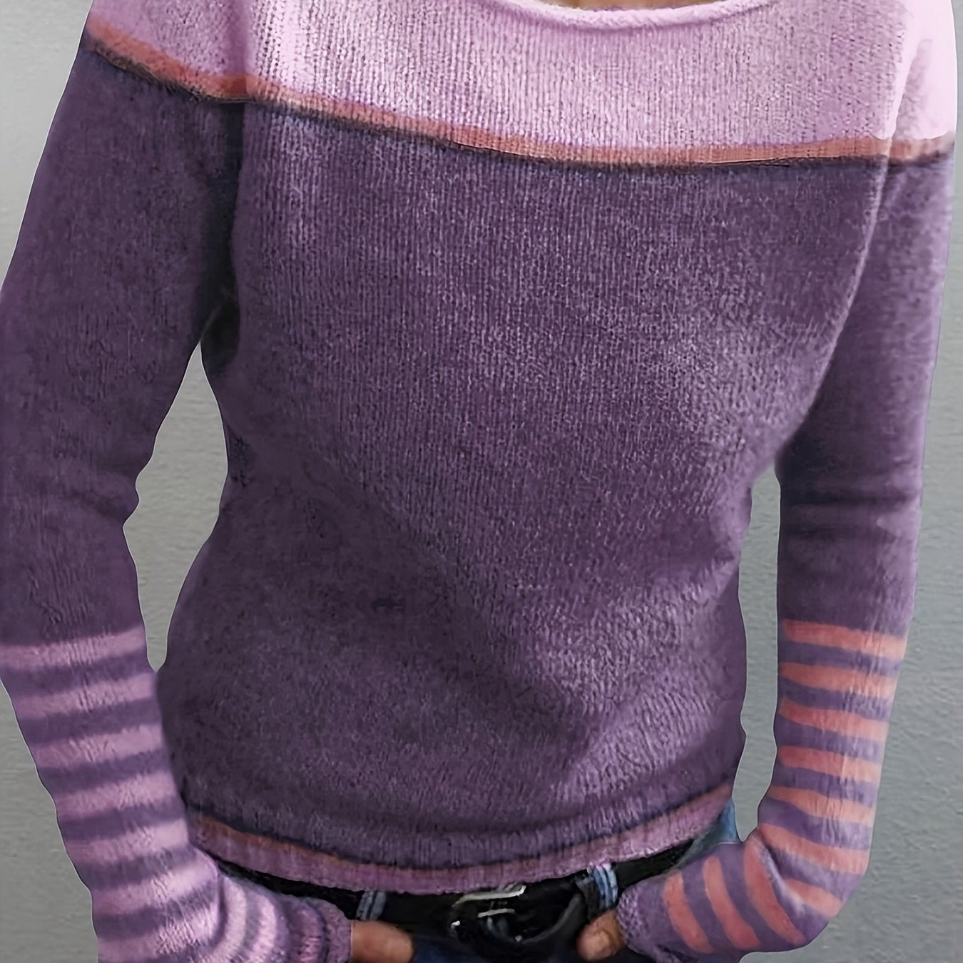 Women's Knit Sweater - Purple