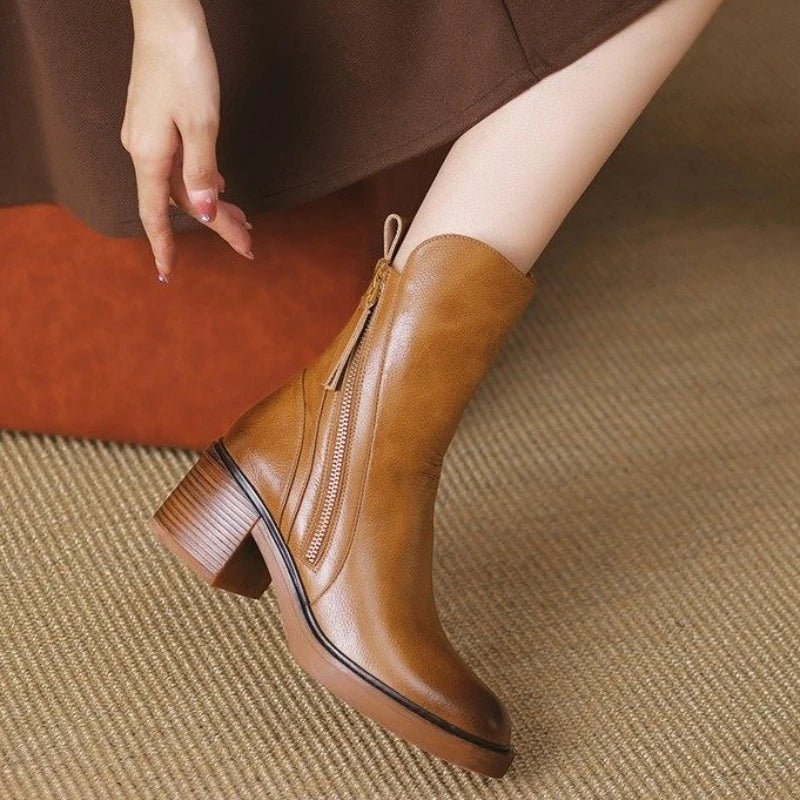 Women's Leather Ankle Boots