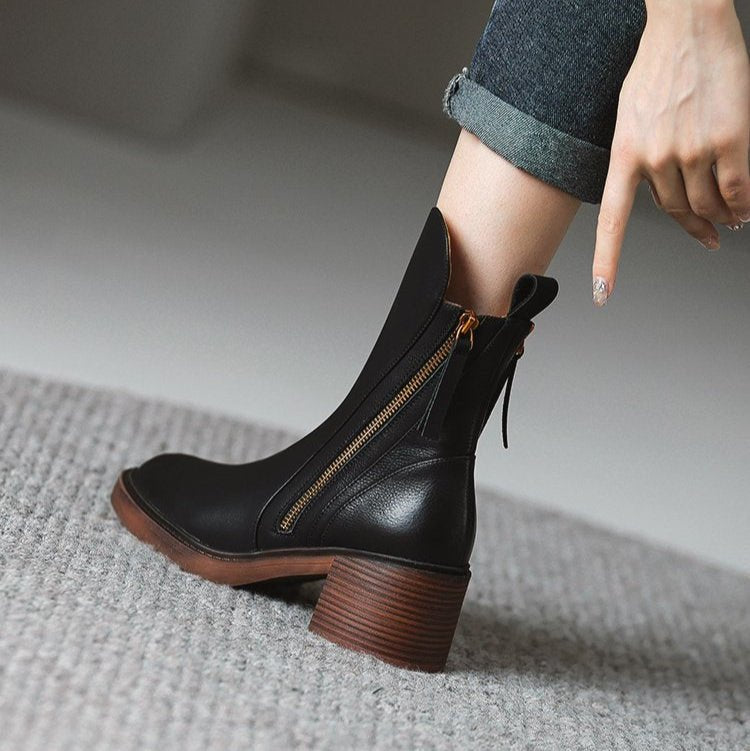 Women's Leather Ankle Boots