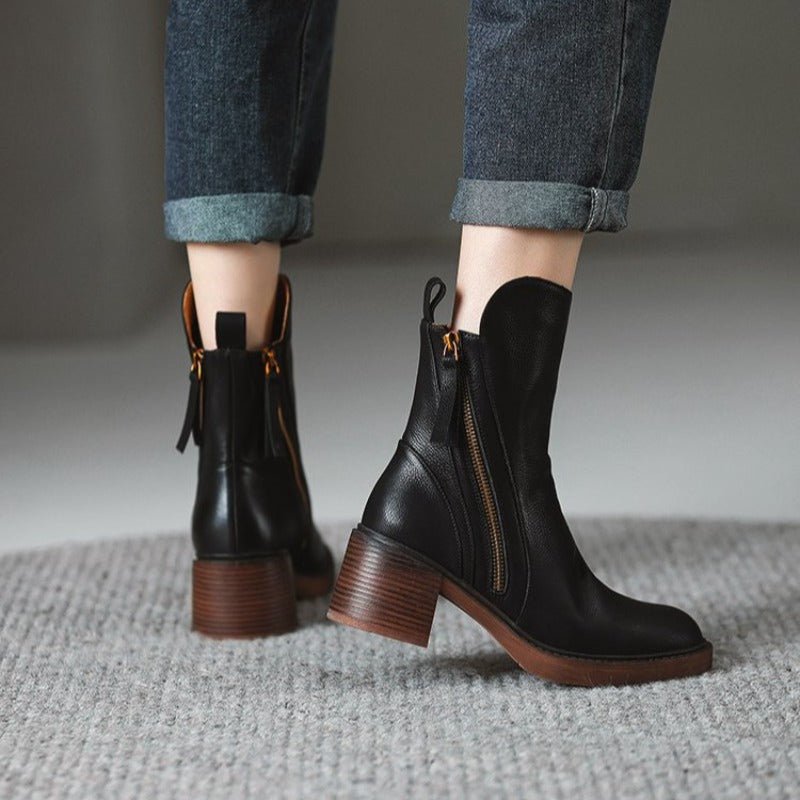 Women's Leather Ankle Boots