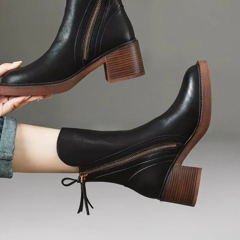 Women's Leather Ankle Boots
