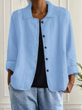 Women's Shirt Jacket - Light Blue