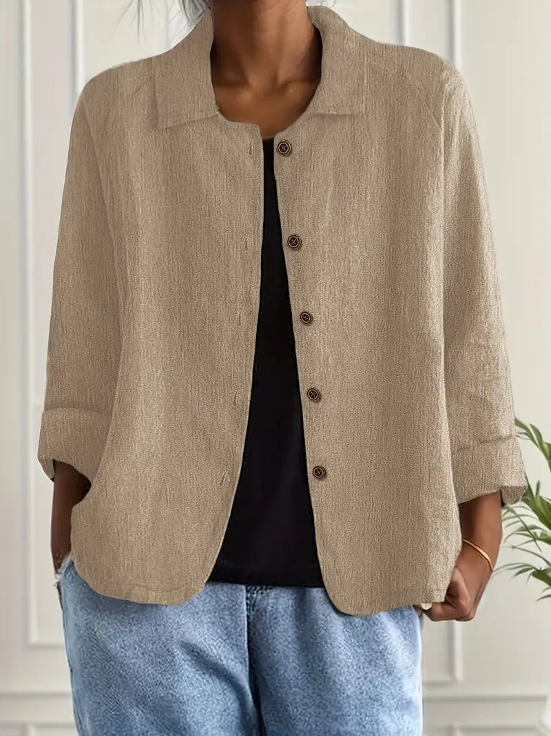 Women's Shirt Jacket - Khaki
