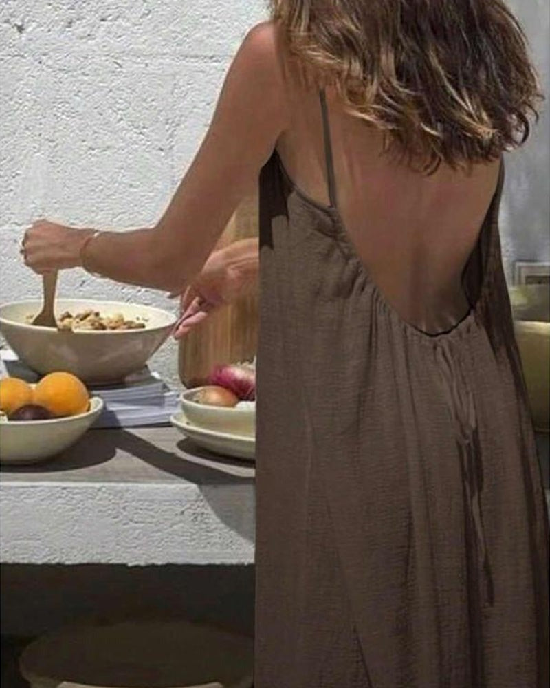 Sleeveless Summer Maxi Dress
