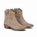 Western Ankle Boots - Brown