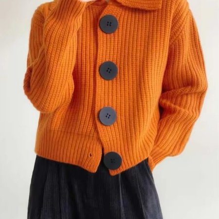 Women's Cropped Knit Cardigan