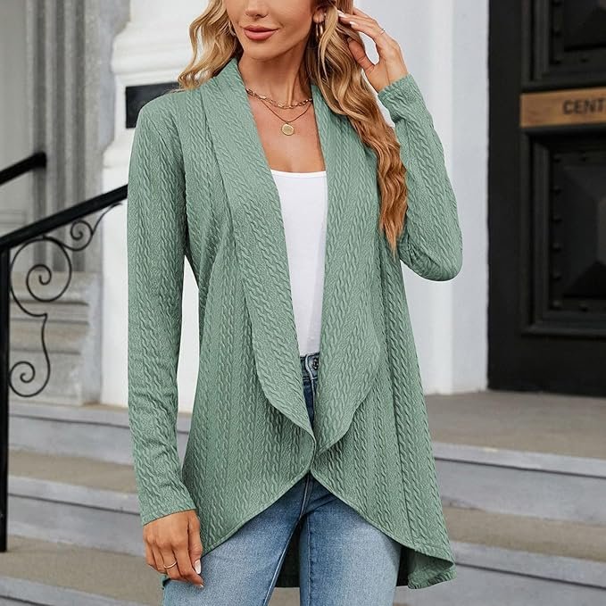 Women's Knit Cardigan - Mint Green