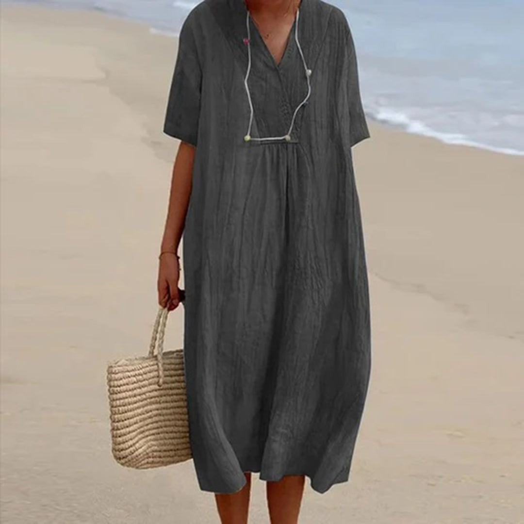 Casual Beach Dress - Black