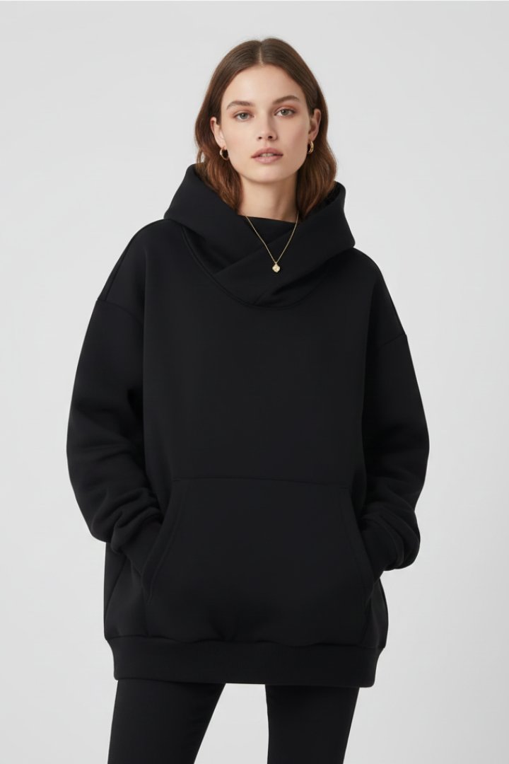 Women's Oversized Hoodie - Black